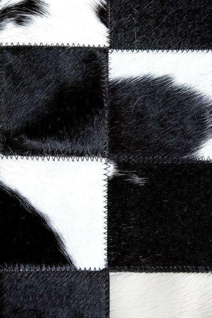 Sn Alef Home Black & White Round Rug | Checkered Floral Designer Carpet for Living Room | Handcrafted Circular Floor Mat for Home Decor & Meditation Space(4x4)