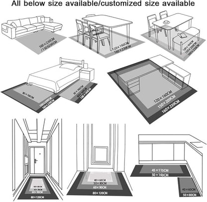 Vintage Boho Area Rugs Multicolor Ethnic Style Geometric Splicing Carpets Bedroom Living Room Kitchen Floor Mats Indoor Outdoor Non-Shedding Runner Rug Home Décor Carpet 4' X 4'