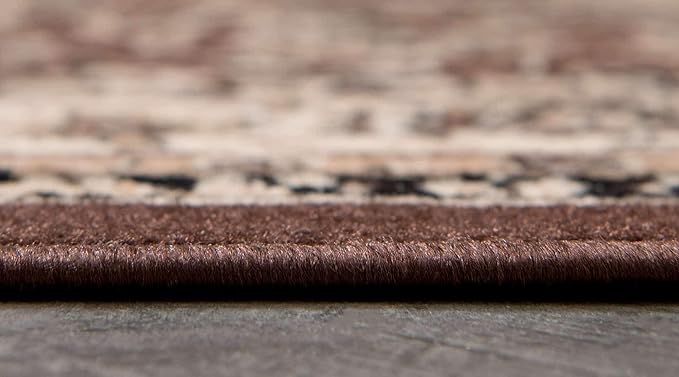 Unique Loom Sialk Hill Collection Area Rug - Washington (2' 2" x 3' 1" Rectangle Brown/Black)
