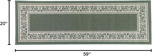 Floral Border Rug