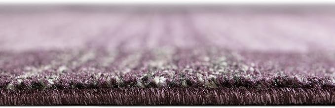 Rugs.com Angelica Collection Rug – 7' x 10' Violet Medium Rug Perfect for Bedrooms, Dining Rooms, Living Rooms