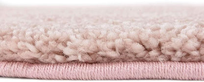 Unique Loom Solo Collection Area Rug - Calabasas (6' 1" Round, Pink)
