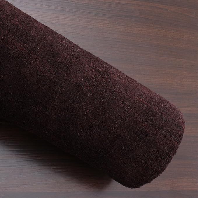 Rugsotic Carpets Hand Knotted Gabbeh Wool 8'x10' Area Rug Solid Brown L00111