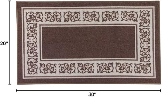 Floral Border Rug