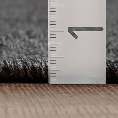 LUXE WEAVERS Modern Farmhouse Smoke 8x10 Washable Area Rug, Anti-Slip Diamond Pattern Carpet
