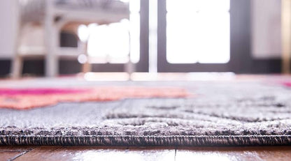 Unique Loom Outdoor Modern Collection Area Rug - Chicago (8' x 10' Rectangle, Brown/ Orange)
