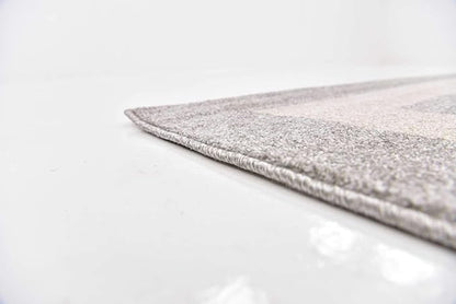 Unique Loom Athens Collection Classic Geometric Modern Border Design Area Rug (10' 0 x 13' 0 Rectangular, Gray/ Beige)
