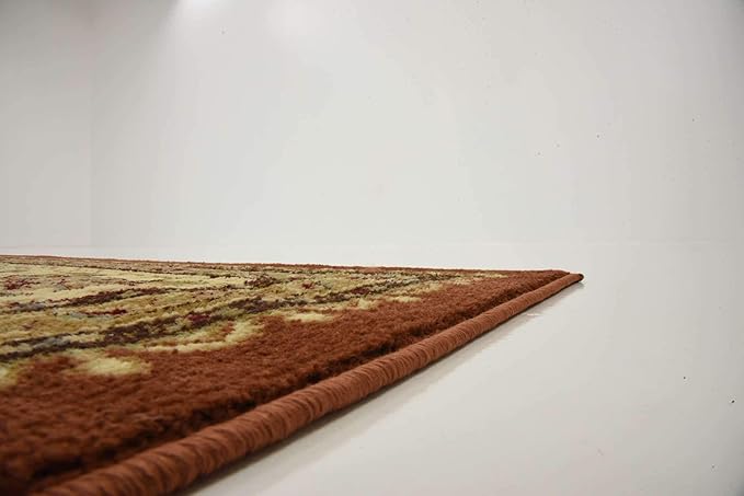 Unique Loom Voyage Collection Traditional Oriental Classic Intricate Design Area Rug (10' 6 x 16' 5 Rectangular, Terracotta/Ivory)