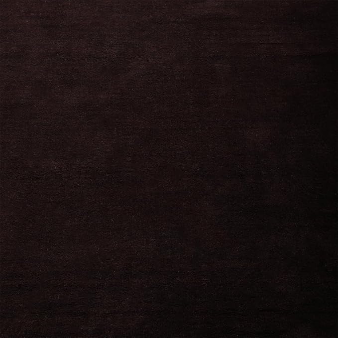 Rugsotic Carpets Hand Knotted Gabbeh Wool 3'x5' Area Rug Solid Brown L00111