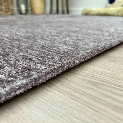 Alfa Rich 4x6 Dark Gray Washable Area Rugs for Living Room Bedroom Kitchen Cotton Decor Solid Rug
