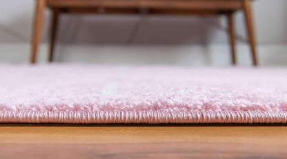 Unique Loom Trellis Frieze Collection Area Rug - Geometric (5' Octagon, Light Pink/ Ivory)