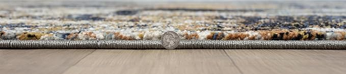 Keen Home Design Area Rugs - 12x15 Non-Shedding, Abstract Rugs for Kitchen, Living Room, Bedroom, Dining Room, Entryway - Size: 12' x 15', Multi