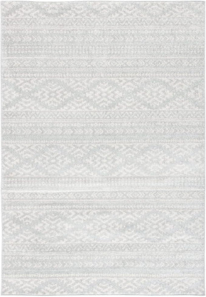 SAFAVIEH Tulum Collection Accent Rug - 2' x 4', Light Grey & Ivory, Moroccan Boho Tribal Design, Non-Shedding & Easy to Clean, Ideal for Front Door, Kitchen, Entryway, Foyer (TUL272F)