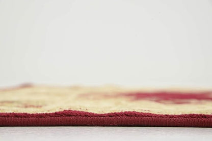 Unique Loom Versailles Collection Traditional Classic Floral Motif Area Rug (4' 0 x 6' 0 Rectangular, Burgundy/ Ivory)