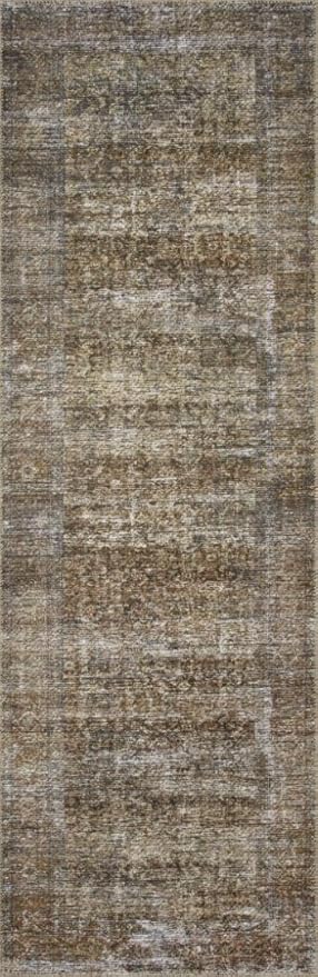 Loloi Amber Lewis Billie Collection, Tobacco & Rust 5'-0" x 7'-6" Area Rug – Antique & Distressed Accent Rugs for Living Room, Bedroom, Entryway & Hallway, No Shed High Traffic Area Home Decor Rug