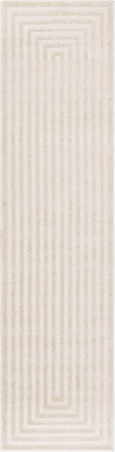 Unique Loom Sabrina Soto Sabrina Soto Outdoor Collection Area Rug - Prescott (2' 7" x 10' Runner Beige/Ivory)