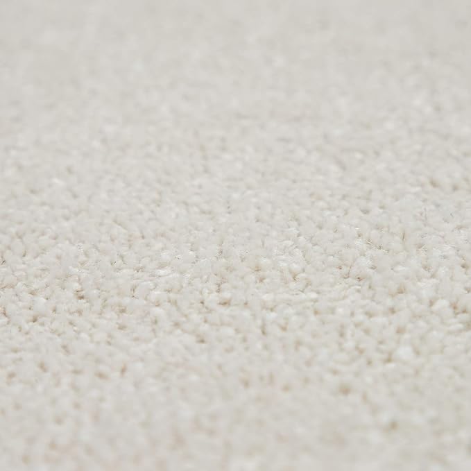 Paco Home Solid Area Rug in Cream Modern Plain Design, Size: 2'8" x 4'11"