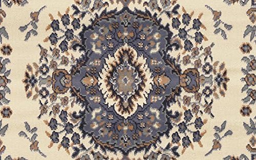 Home Dynamix Premium Sakarya Traditional Medallion Border Area Rug, Porcelain, 3'7"x5'2" Rectangle