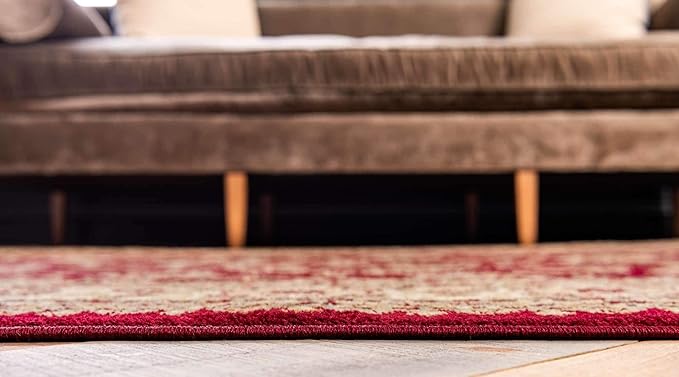 Unique Loom Voyage Collection Traditional Oriental Classic Intricate Design Area Rug (10' 6 x 16' 5 Rectangular, Red/Gold)