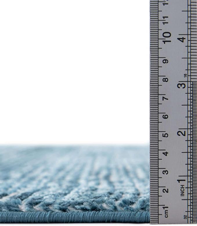 Unique Loom Finsbury Collection Area Rug - Kate (7' 10" Square, Blue)