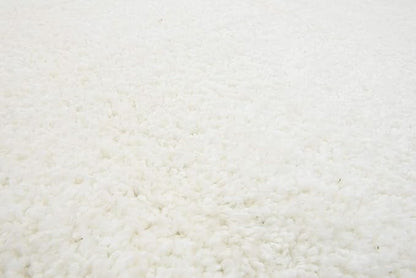 Unique Loom Solo Collection Area Rug - Calabasas (6' 1" Round, Snow White)