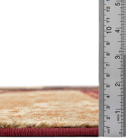 Unique Loom Barista Collection Area Rug - Kouillou (4' 1" x 6' 1" Oval, Multi/Brown)