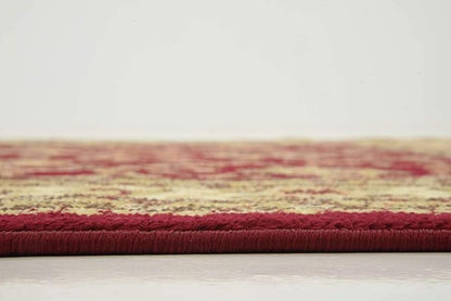 Unique Loom Voyage Collection Traditional Oriental Classic Intricate Design Area Rug (4' 0 x 4' 0 Square, Red/Gold)