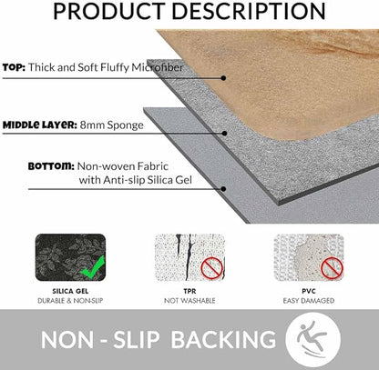 Palm Starfish Seashell Bath Mats for Bathroom Summer Beach Sea Sand Water Floor Bath Rugs Machine Washable Bathmat Carpet Rug Room Decor for Shower Floor 20 X 31 Inch Mat
