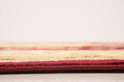 Unique Loom Versailles Collection Traditional Classic Floral Motif Area Rug (8' 0 x 11' 4 Rectangular, Burgundy/ Ivory)