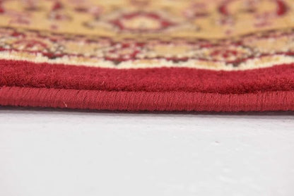 Unique Loom Reza Collection Traditional Persian Style Area Rug, 2 ft 7 in x 10 ft, Burgundy/Ivory