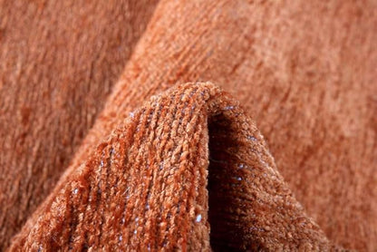 Alfa Rich 9x12 Orange Area Rugs for Living Room Bedroom Kitchen Decor Cotton Washable Pet Friendly