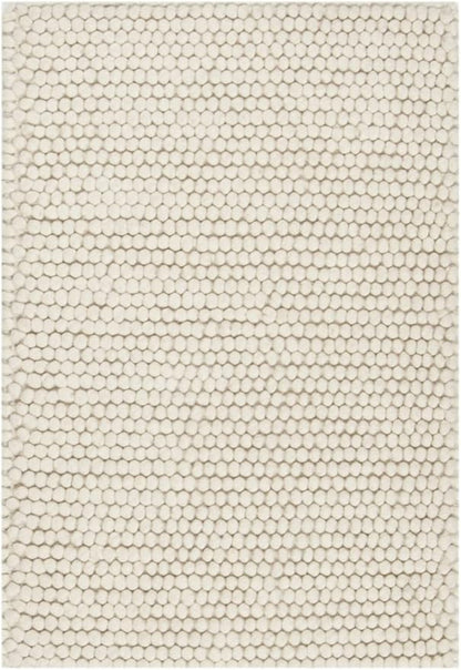 SAFAVIEH Natura Collection Accent Rug - 2'3" x 4', Ivory, Handmade Wool Blend, Textured Design, Ideal for Hallway, Bedroom, Foyer (NAT620A)