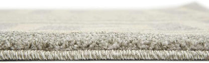 Unique Loom Athens Collection Classic Geometric Modern Border Design Area Rug (3' 3 x 5' 3 Rectangular, Gray/ Beige)