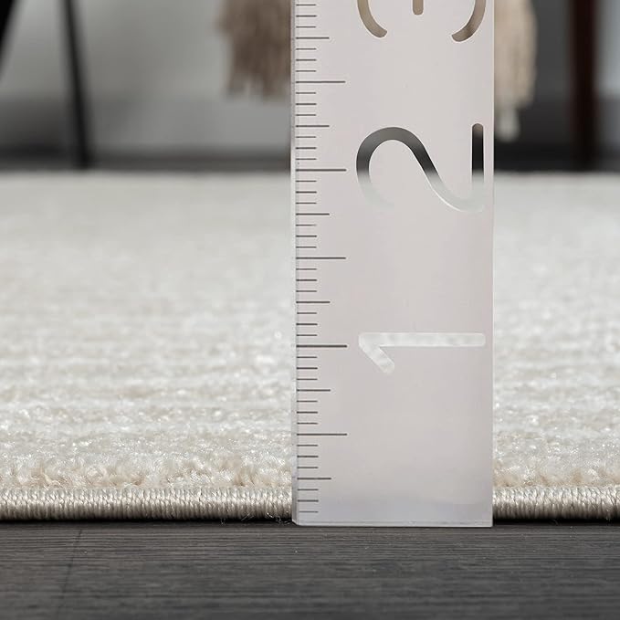 Abani Area Rug for Living Room -Nuevo 8' x 10' Beige Arch Pattern Area Rug, Soft and Durable Living Room Rug, Stain and Fade Resistant, Chic Modern Design, Pet & Kid Friendly