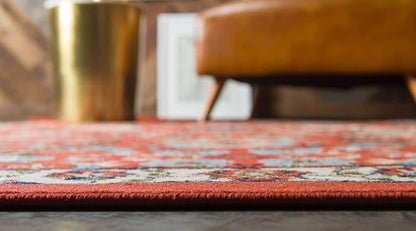Unique Loom Espahan Collection Area Rug - Cape Cod (2' 2" x 8' 2" Runner, Terracotta/ Black)
