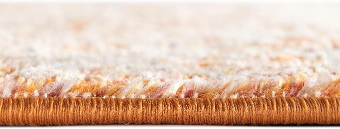 Unique Loom Isabella Collection Area Rug - Adjani (2' x 8' Runner, Rust Red/ Black)