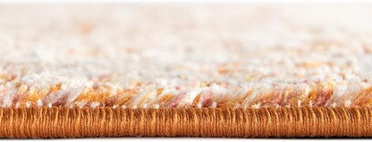 Unique Loom Isabella Collection Area Rug - Adjani (9'x 12' 2" Rectangle, Rust Red/ Black)