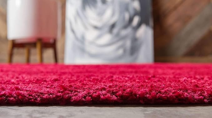 Unique Loom Solo Collection Area Rug - Calabasas (10' x 13' Rectangle, Red)