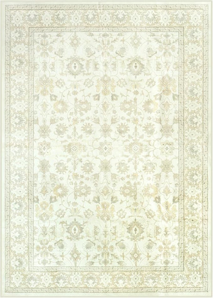 LIVEBOX Washable Area Rug 8x10 - Large Beige Boho Living Room Rug Vintage Rugs for Bedroom, Non-Slip Retro Floral Carpet Print Distressed Accent Rugs for Dining Room Home Office