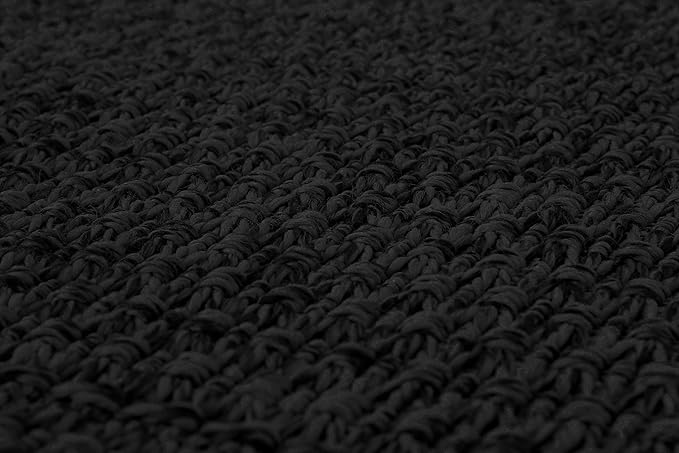 Easy Jute Rugs 9x12 Dark Gray Color Living Room Indoor Outdoor Area Rug for Farmhouse Patio and Kitchen Rug High Traffic Washable Easy to Clean Solid Woven Design Outside Carpet (9 x 12)