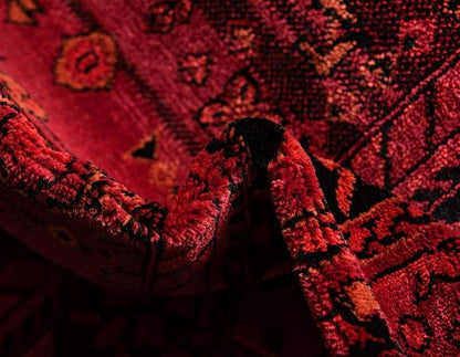 Unique Loom Tekke Collection Area Rug - Sheibani (3' 3" x 5' 3" Rectangle, Red/ Black)