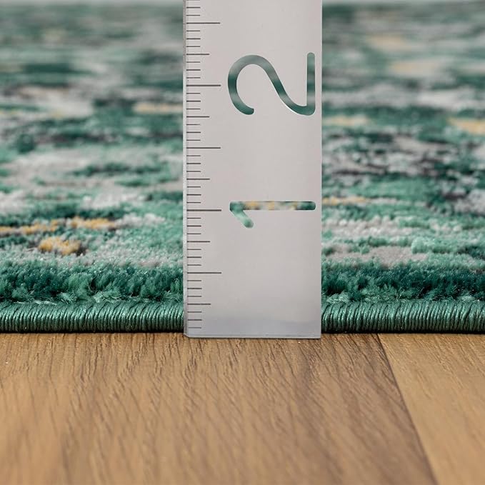 LUXE WEAVERS Moroccan Green 6x9 Medallion Area Rug for Living Rooms