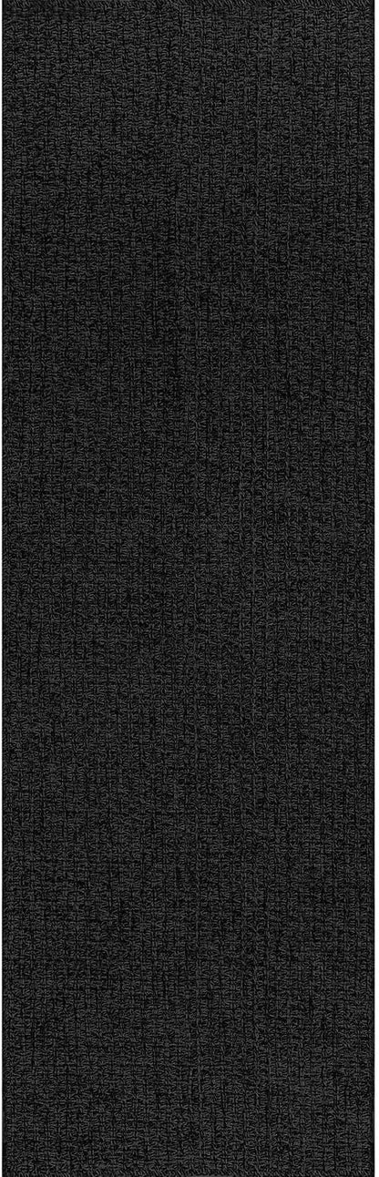 Easy Jute Rugs 2x7 Dark Gray Color Living Room Indoor Outdoor Runner Rug for Farmhouse Patio and Kitchen Rug High Traffic Washable Easy to Clean Solid Woven Design Outside Carpet (2 x 7)