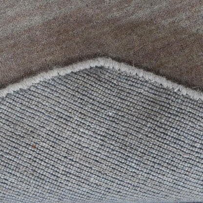 Hand Knotted Loom Wool ECO-Friendly Area Rugs - 8'x8', Octagon, Beige Color, Solid Plain Design, High Pile Thick Handmade Anti Skid Area Rugs for Living Room, Bed Room (L00111)