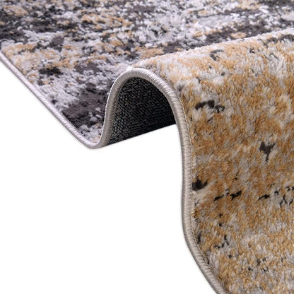 Rugs.com Leipzig Collection Area Rug – 4X6 Beige Low-Pile Rug Perfect for Entryways, Kitchens, Breakfast Nooks, Accent Pieces