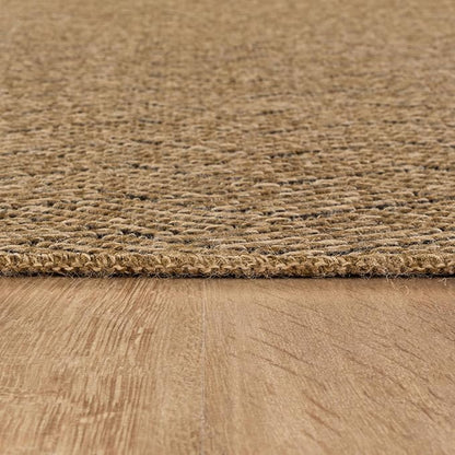 Easy Jute Rugs 2x7 Herringbone Natural Color Living Room Indoor Outdoor Runner Rug for Patio and Kitchen Rug High Traffic Washable Easy to Clean Solid Boho Woven Design Carpet (2 x 7)