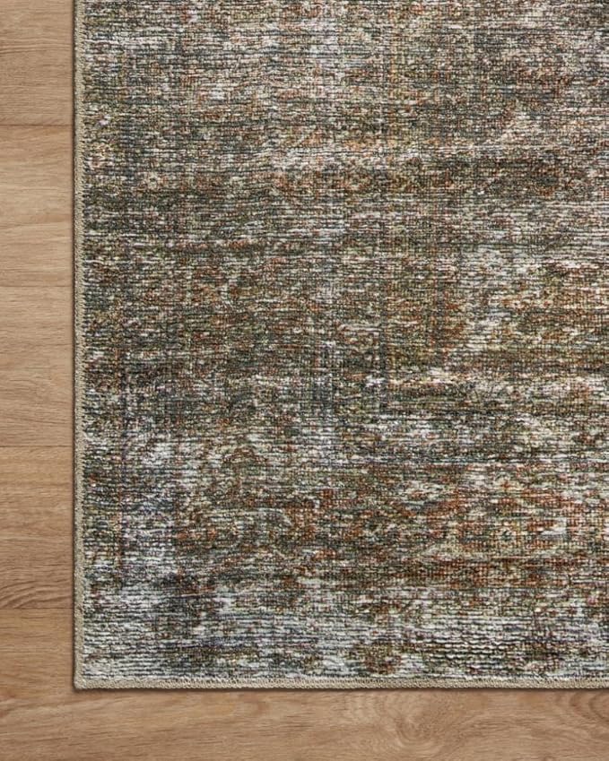 Loloi Amber Lewis Billie Collection, Tobacco & Rust 8'-6" x 11'-6" Area Rug – Antique & Distressed Accent Rugs for Living Room, Bedroom, Entryway & Hallway, No Shed High Traffic Area Home Decor Rug