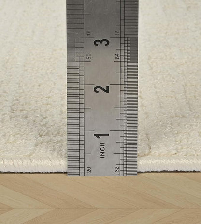 jxgzyy Beige Area Rug Solid, 0.36'' Thick Low Pile Textured Rug for Bedroom, Minimalist Aesthetic Home Décor for Dining Table, Polypropylene Kitchen Rug with Non-Slip Backing, 5x7