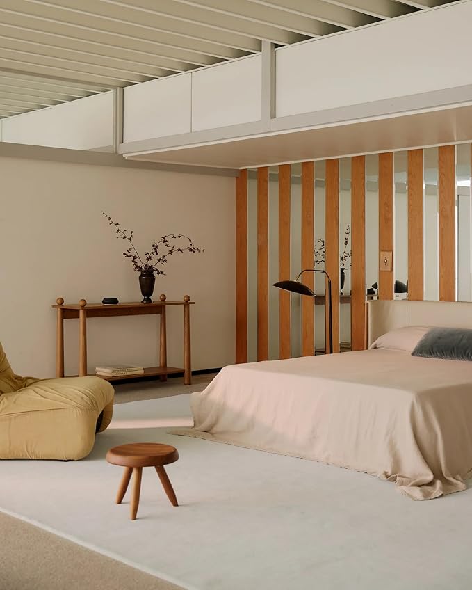 Hand-Tufted Wool Square Area Rug – Soft Premium Wool Carpet for Living Room, Bedroom & Home Décor – 11X11 ft| Powder Blue – Durable, Non-Slip Backing, Handcrafted Rug