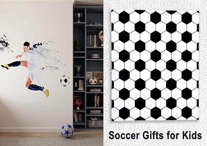 Soft Soccer Rugs for Bedroom, Machine Washable, Cute Bedside Boys Area Rug for Kids Toddlers Teens, Soccer Lovers Home Decor Indoor Carpet for Living Room, Dorms, Nursery, 3x4 FT